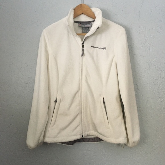 Free Country Women’s Fleece Jacket White M - Picture 1 of 5